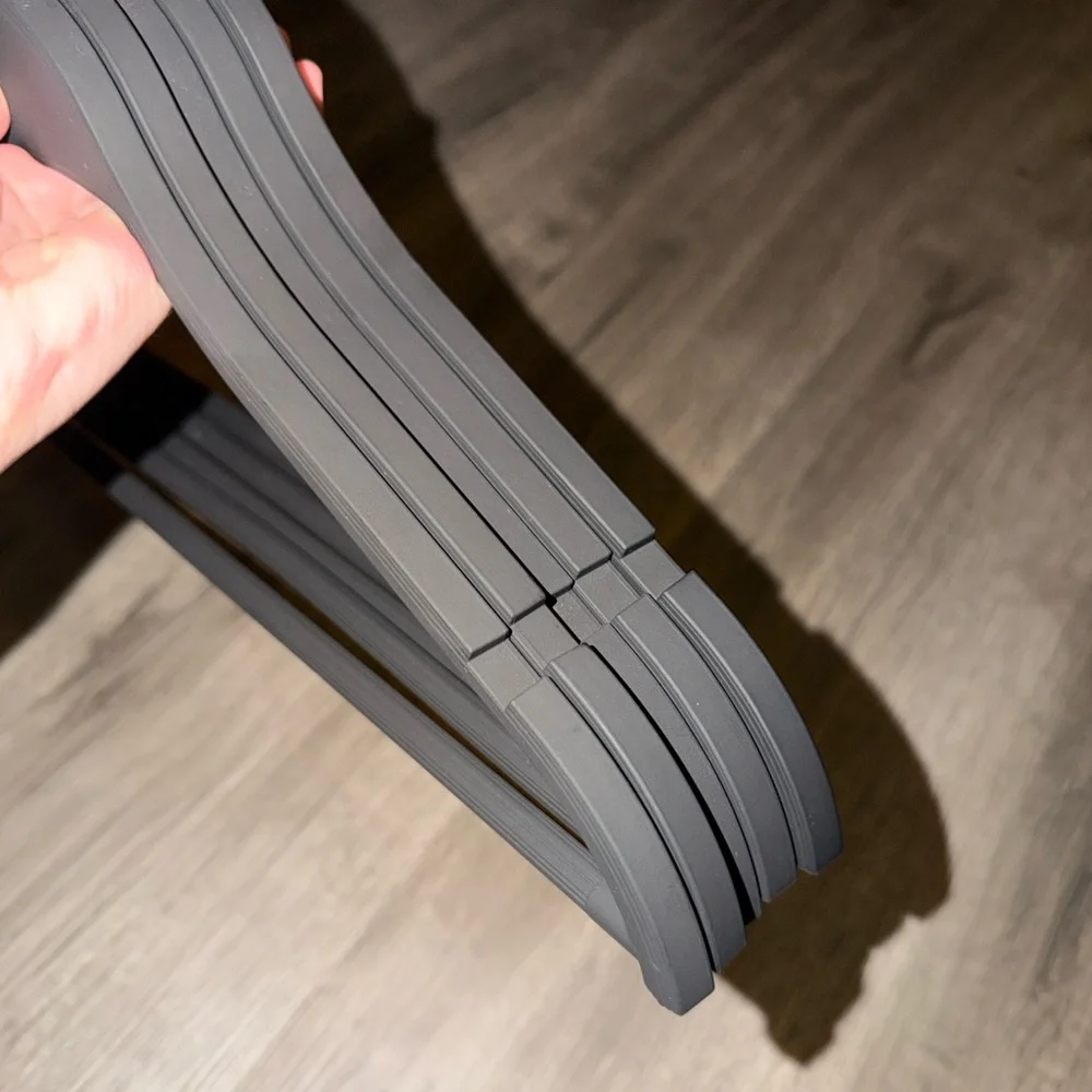Set of Black Clothes Hangers